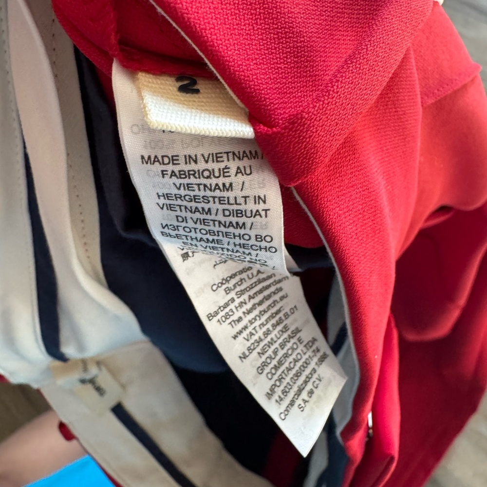 TORY SPORT Tech Twill golf pants Red sz 2 NWT - Picture 4 of 8